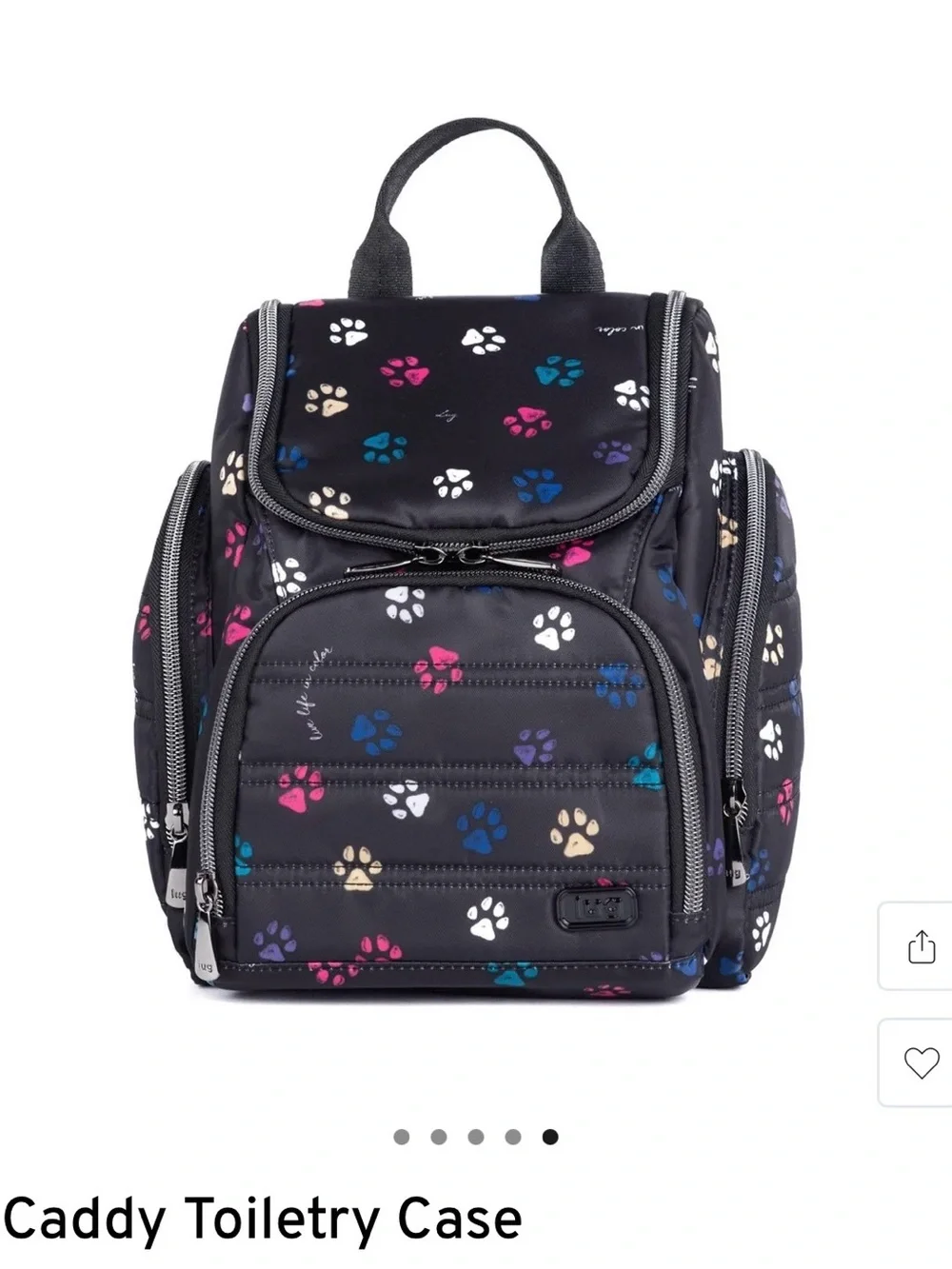 NWT- Lug Caddy Paws Black